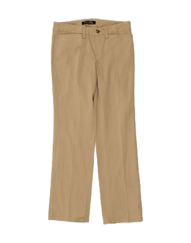 MASSIMO DUTTI Womens Straight Casual Trousers EU 38 Small W28 L30 Beige Trousers Canvas Durable MASSIMO DUTTI Womens Straight Casual Trousers EU 38 Small W28 L30 Beige Trousers Canvas Durable