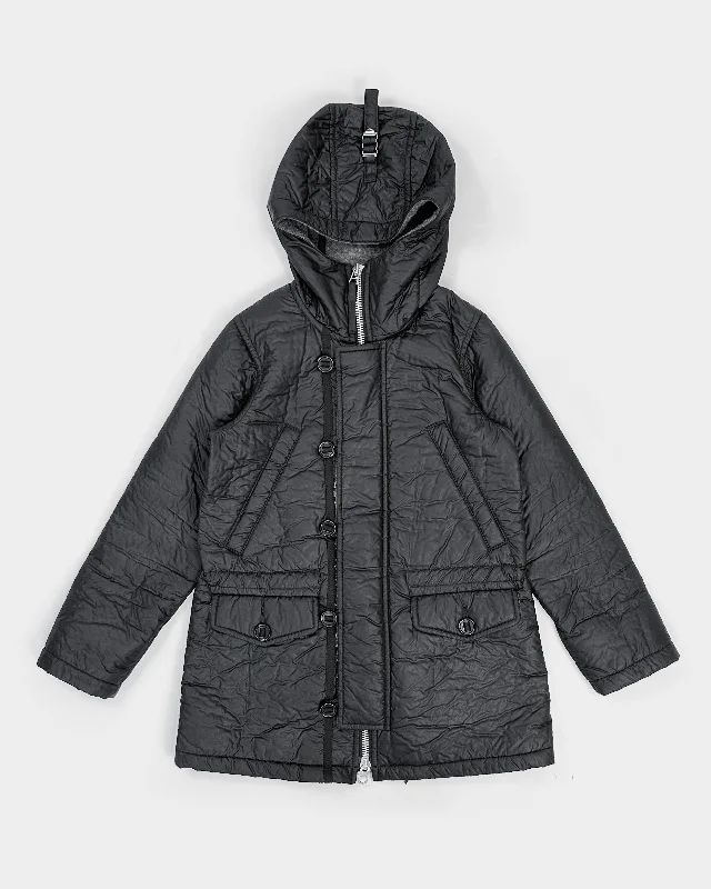 Cabane de Zucca By Issey Miyake Textured Hooded Jacket 1990's Oversized Jacket Tailored Jacket Straight Jacket