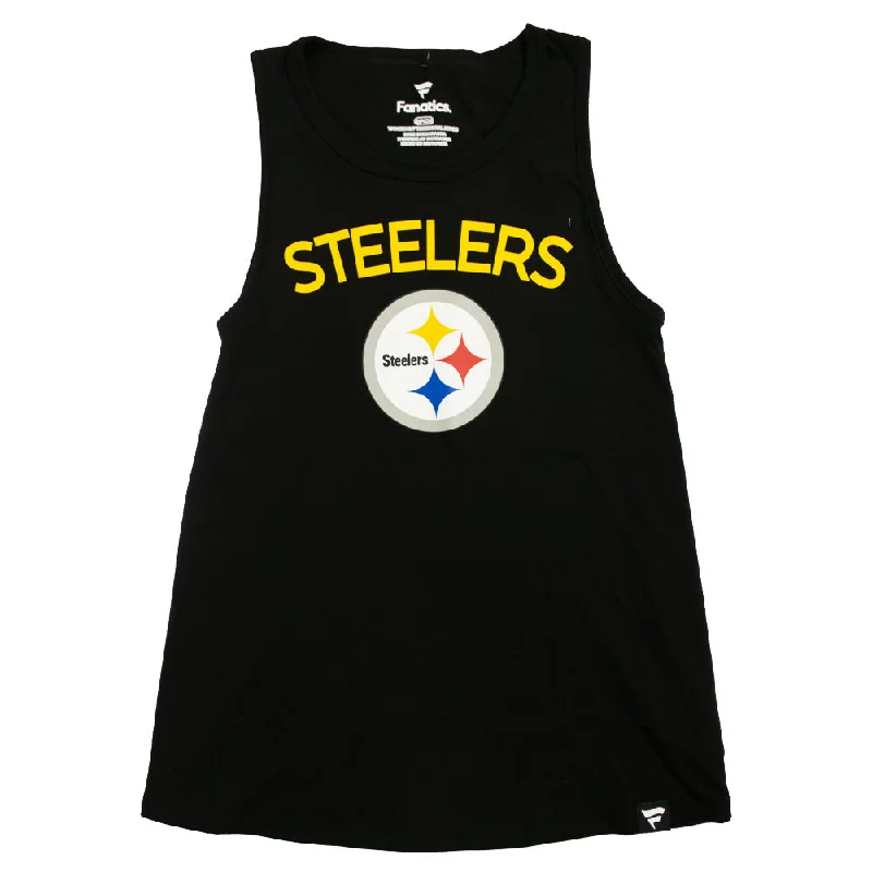 NFL Pittsburgh Steelers Women's Fanatics Dual-Blend Flowy Tank Top graphic tank top