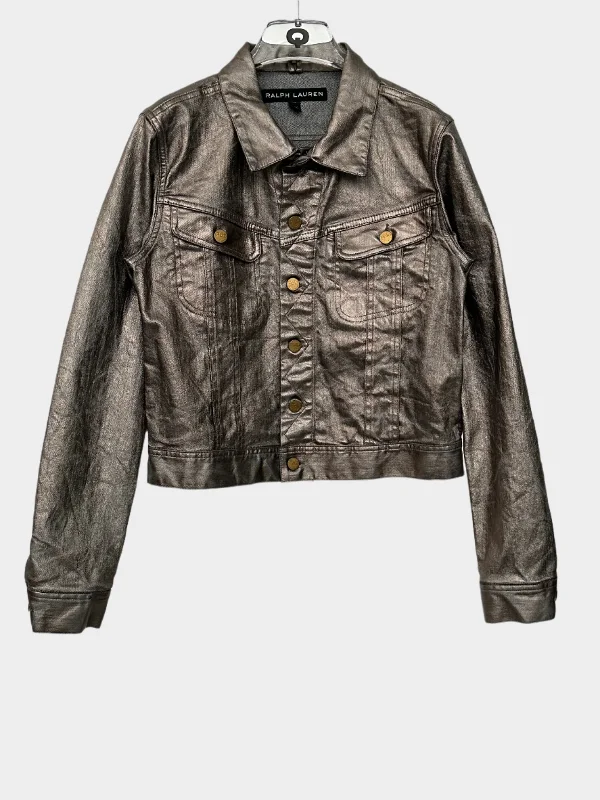 Gold Coated Jacket Mesh Jacket Canvas Jacket Denim Jacket