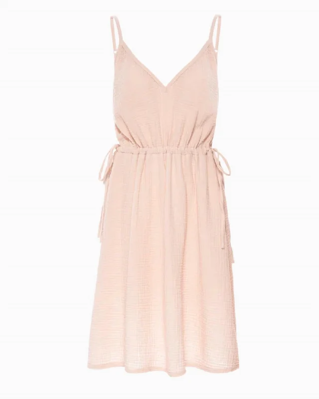 Jenessa Side Tie Dress In Frothy
