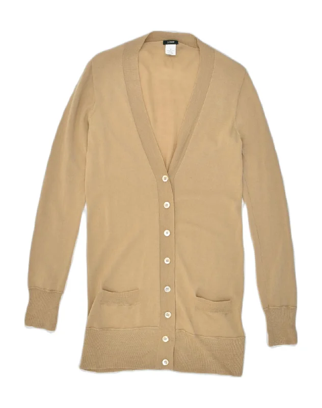 J. CREW Womens Longline Cardigan Sweater UK 10 Small Brown Wool Hooded Caped Shawl Collar J. CREW Womens Longline Cardigan Sweater UK 10 Small Brown Wool Hooded Caped Shawl Collar