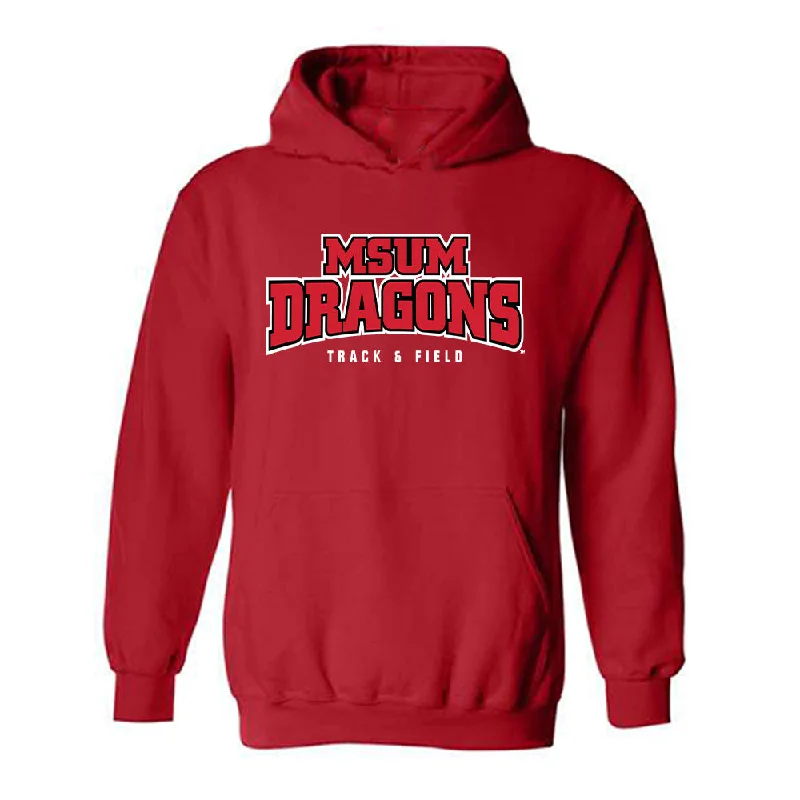 MSUM - NCAA Women's Track & Field : Victory Godah - Hooded Sweatshirt Hoodie with Set-In Sleeves Structured Classic