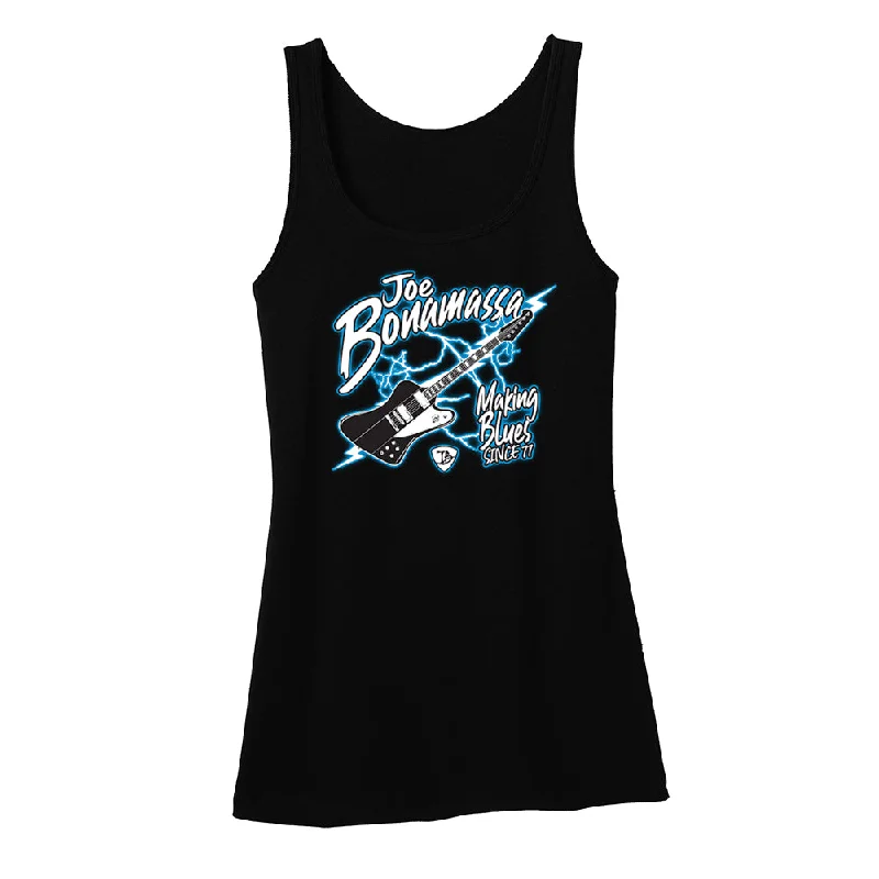 Making Blues Since '77 Tank (Women) - Black loose fit tank