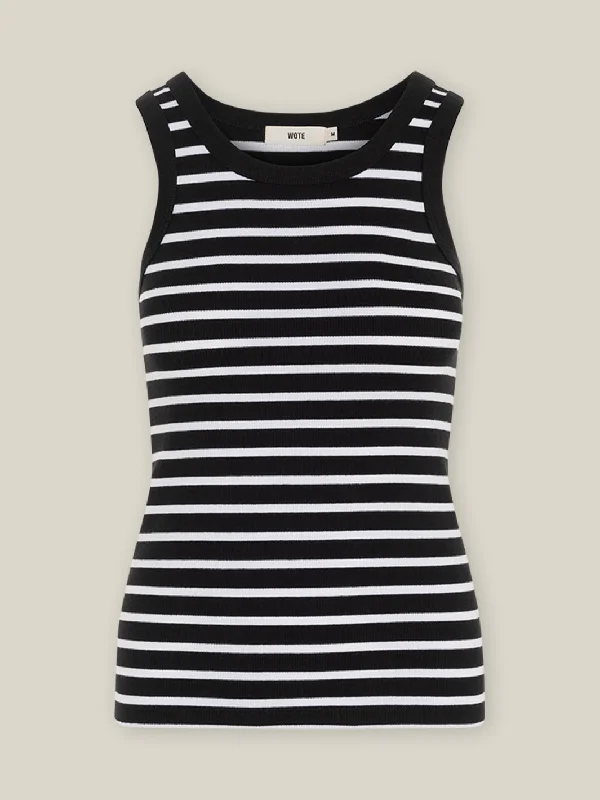 Striped Tank Top fitted tank top