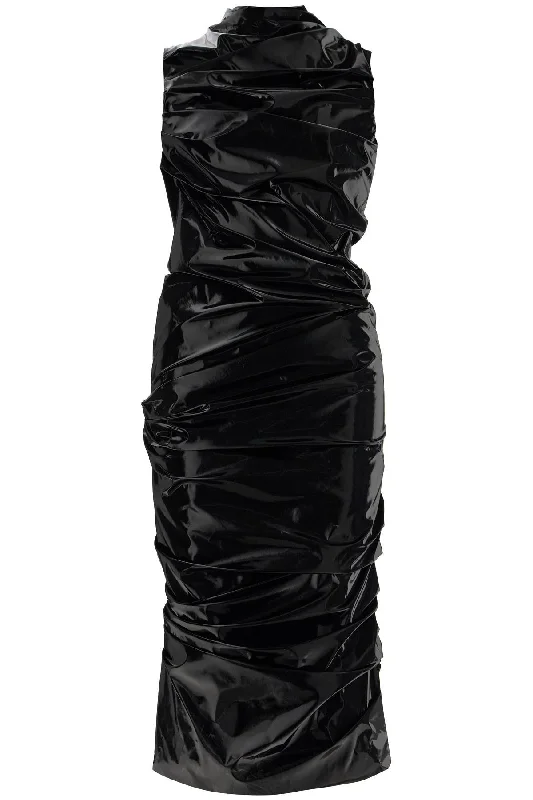 Alexander Mcqueen Women's Laminated Jersey Dress