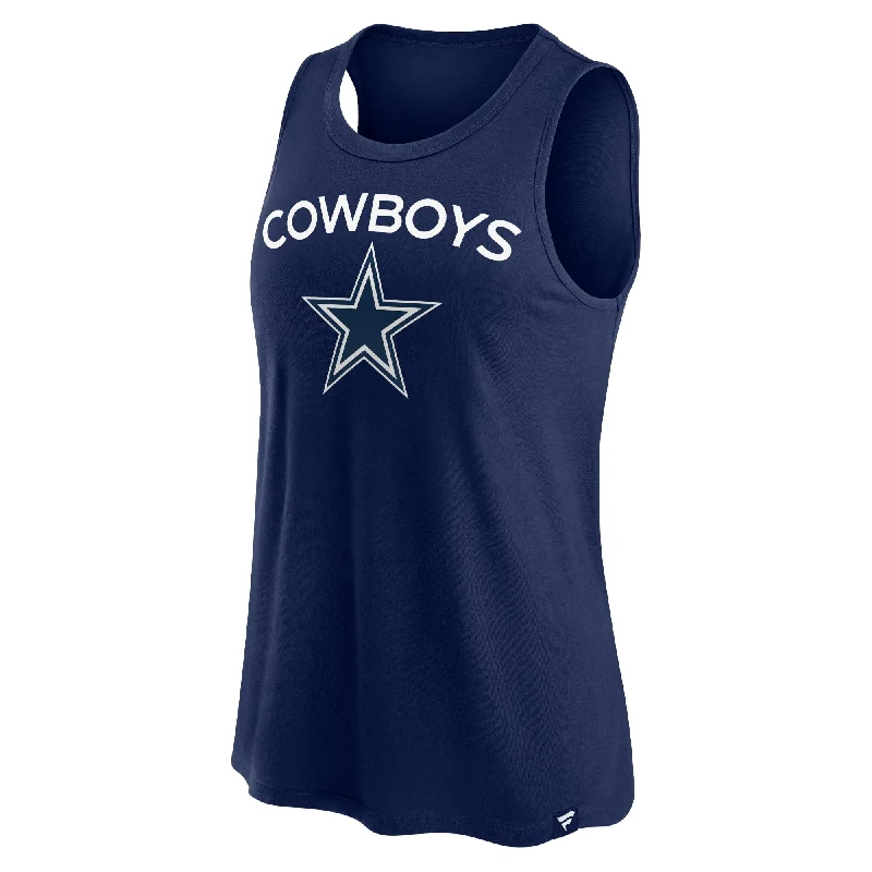 NFL Dallas Cowboys Fanatics Dual-Blend Flowy Tank cold shoulder tank