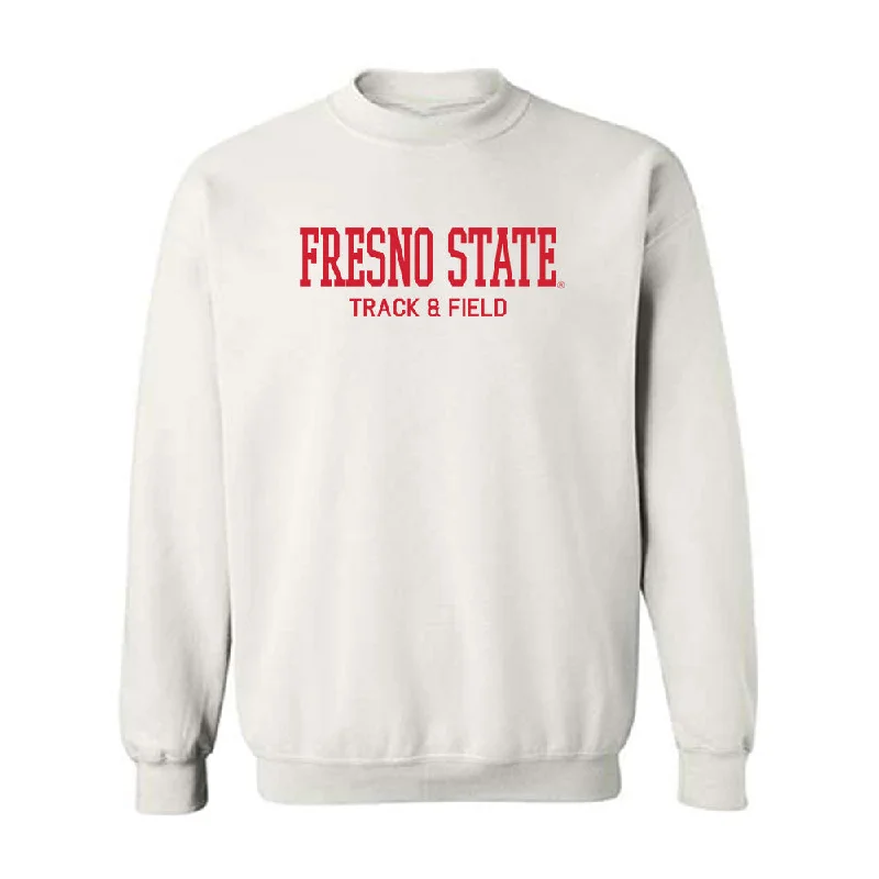 Fresno State - NCAA Women's Track & Field : Victoria Nino - Generic Shersey Crewneck Sweatshirt Hoodie with Patch Decorative Personalized