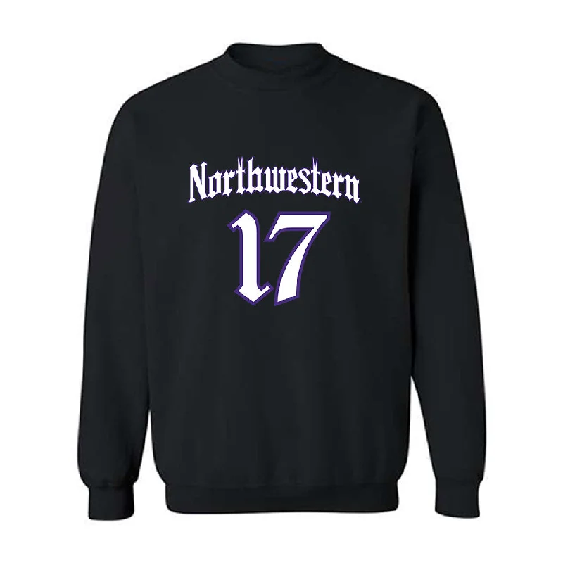 Northwestern - NCAA Women's Fencing : Natalie Shearer - Crewneck Sweatshirt Hoodie with Front Slit Layering Stylish Northwestern - NCAA Women's Fencing : Natalie Shearer - Crewneck Sweatshirt Hoodie with Front Slit Layering Stylish