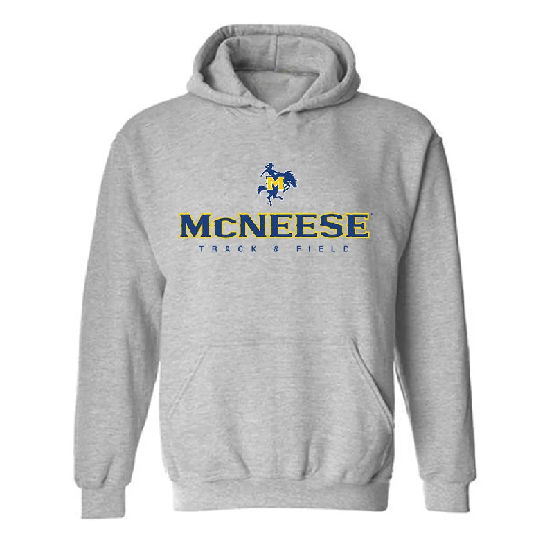 McNeese State - NCAA Women's Track & Field : Brianna Underwood - Classic Shersey Hooded Sweatshirt Hoodie with Sequins Glamorous Eye-catching