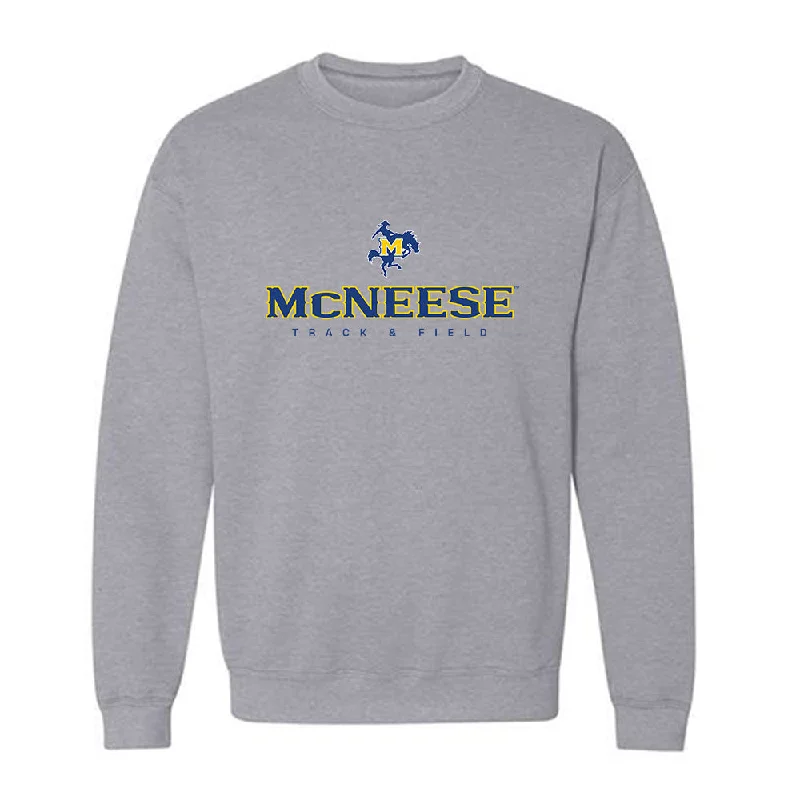 McNeese State - NCAA Women's Track & Field : Brianna Underwood - Classic Shersey Crewneck Sweatshirt Hoodie with Reflective Safety Nightwear