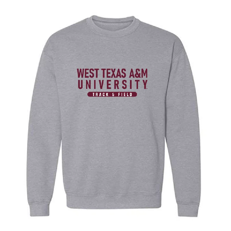 WTAMU - NCAA Women's Track & Field : Asana Hamidu - Crewneck Sweatshirt Hoodie with Emblem Brand Identity