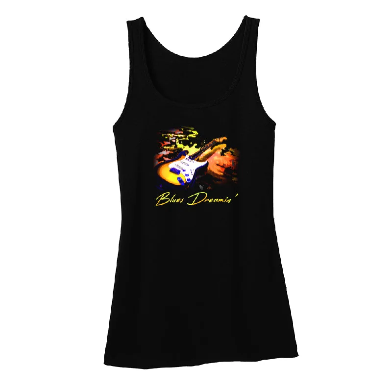 Blues Dreamin Tank (Women) one shoulder tank