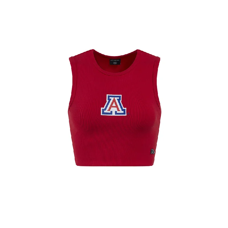 NCAA Arizona Wildcats Women's Hype & Vice Cutoff Tank Top low neck tank