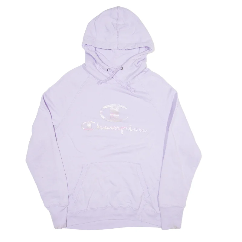 CHAMPION Hoodie Pink Pullover Womens L Port Neck Pullover