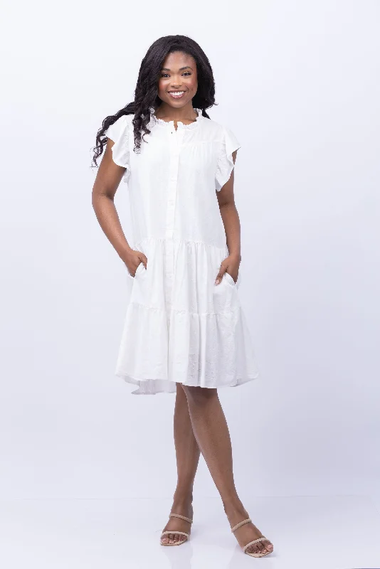 Dylan Hannah Dress in White