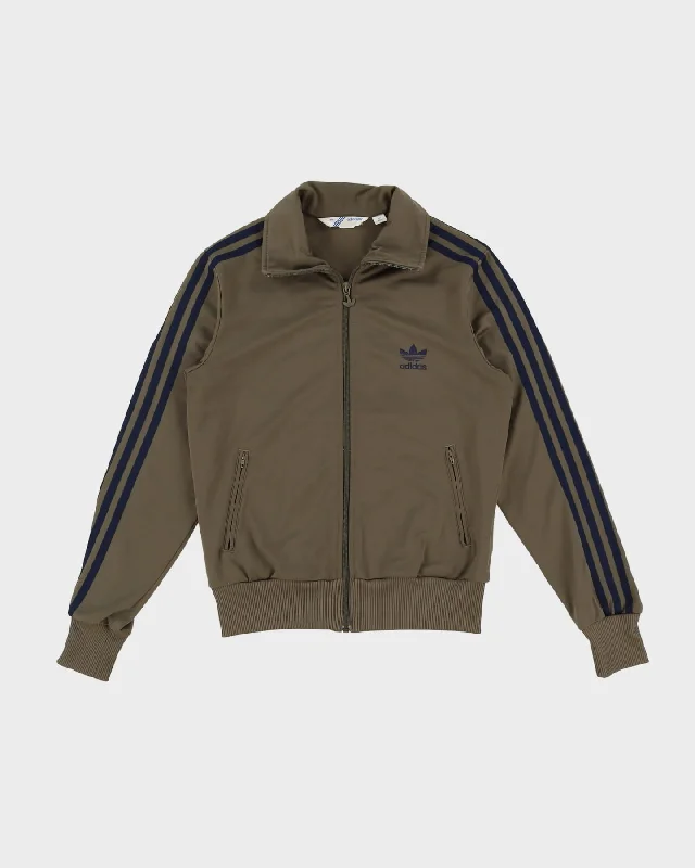 90s Adidas Light Brown / Grey Track Jacket - M Mesh Jacket Canvas Jacket Denim Jacket