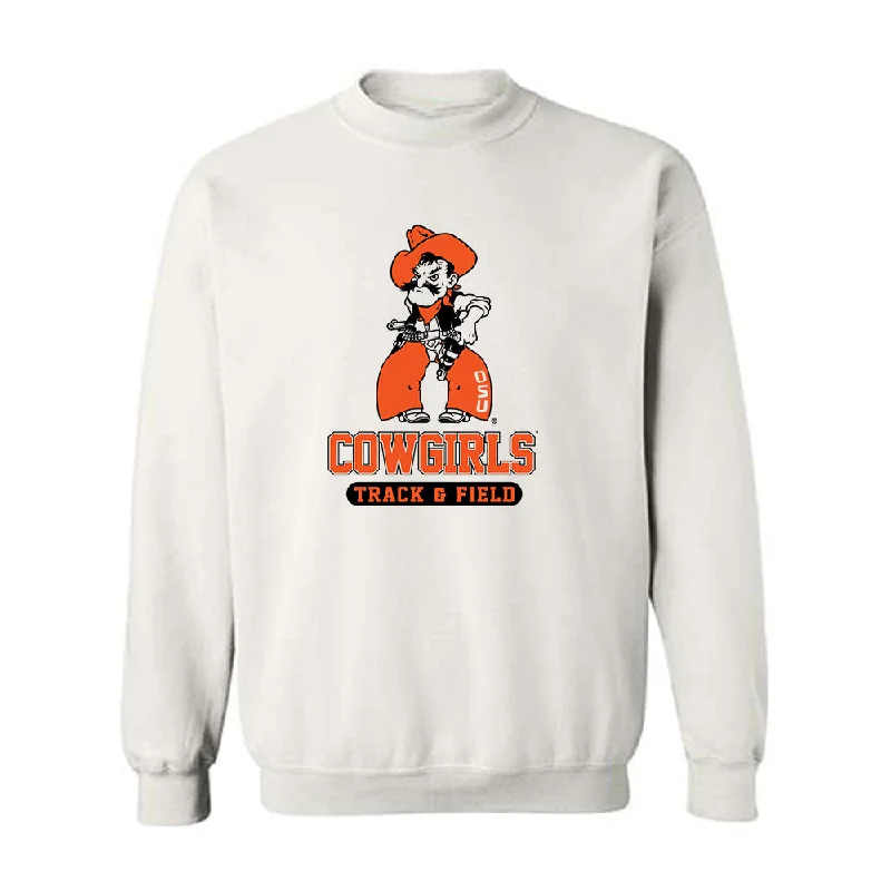 Oklahoma State - NCAA Women's Track & Field : Brooke Bayles - Classic Shersey Crewneck Sweatshirt Hoodie with Mock Neck Collared Structured