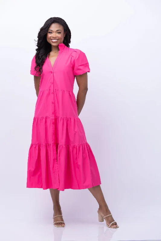 Brochu Walker Havana Dress in Hot Pink
