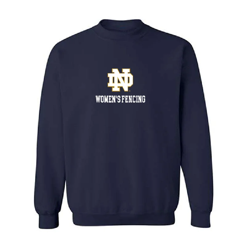Notre Dame - NCAA Women's Fencing : Atara Greenbaum - Classic Shersey Crewneck Sweatshirt Hoodie with High-Low Hem Asymmetrical Trendy Notre Dame - NCAA Women's Fencing : Atara Greenbaum - Classic Shersey Crewneck Sweatshirt Hoodie with High-Low Hem Asymmetrical Trendy