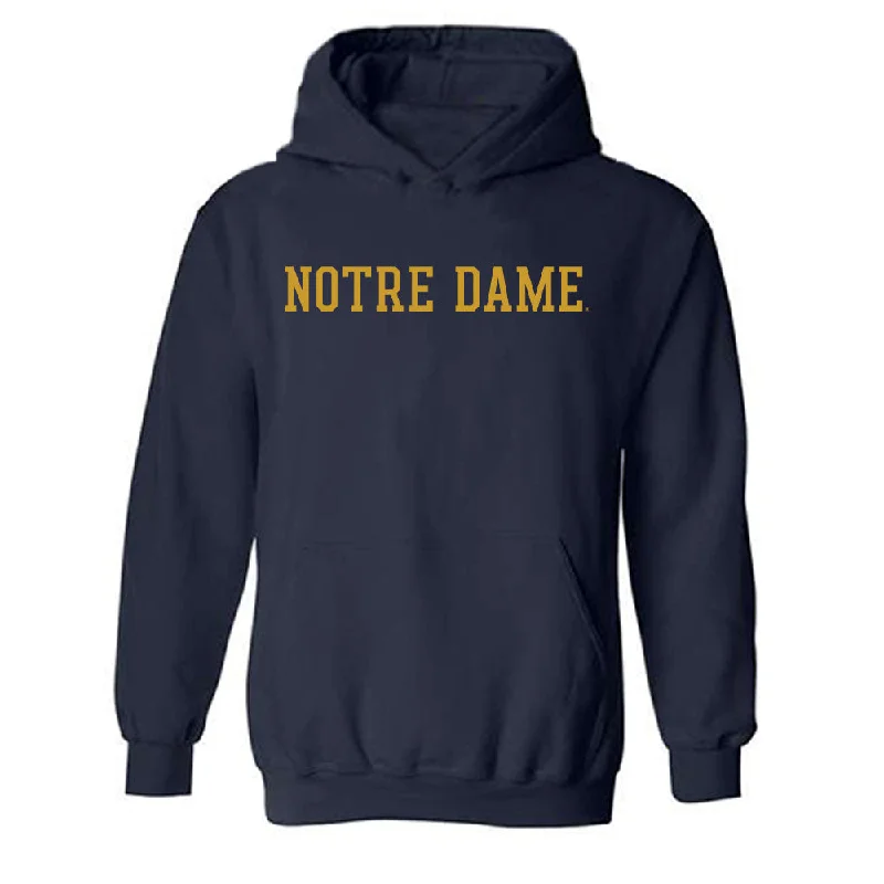 Notre Dame - NCAA Women's Fencing : Chelsea Delsoin - Classic Fashion Shersey Hooded Sweatshirt Hoodie with Emblem Brand Identity Notre Dame - NCAA Women's Fencing : Chelsea Delsoin - Classic Fashion Shersey Hooded Sweatshirt Hoodie with Emblem Brand Identity