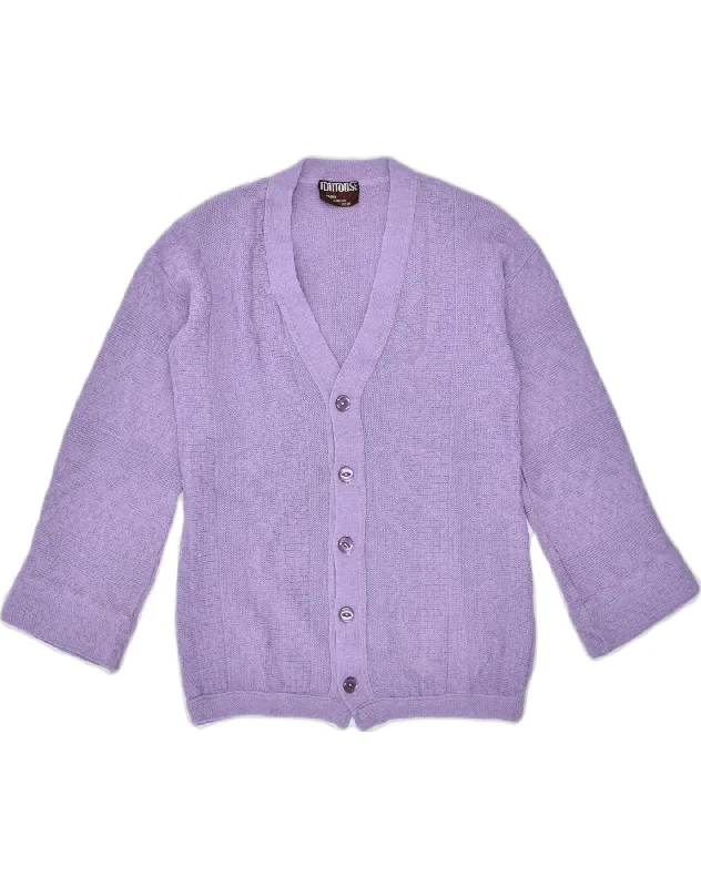 VINTAGE Womens Cardigan Sweater UK 16 Large Purple Rayon Fabric Velvet Fabric Corduroy Fabric VINTAGE Womens Cardigan Sweater UK 16 Large Purple Rayon Fabric Velvet Fabric Corduroy Fabric