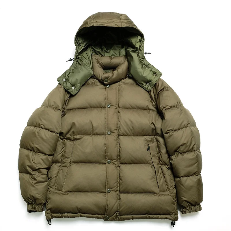 BURGUS PLUS - ZANTER x BURGUS PLUS - Ripstop Down Jacket - BP23901ZNT Welt Pockets Slit Pockets Flap Pockets