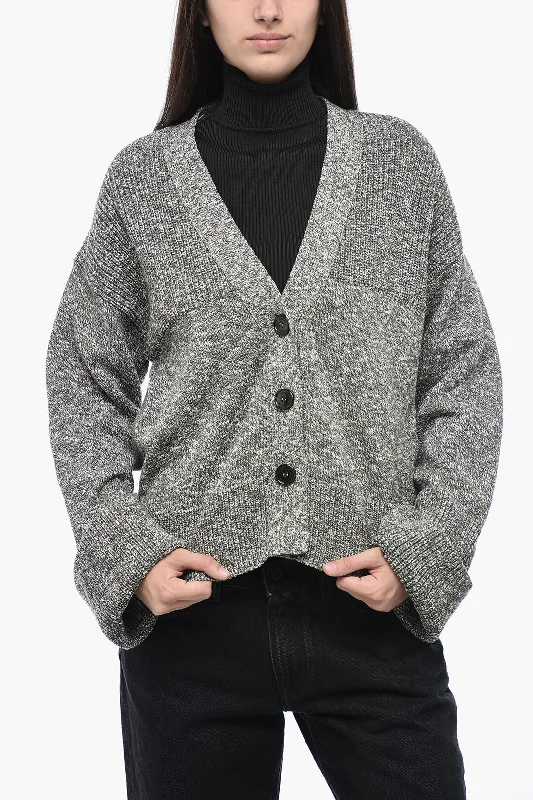Off-White PERMANENT Asymmetric Cardigan with Turn-Ups Wool Cardigan Cotton Cardigan Cashmere Cardigan Off-White PERMANENT Asymmetric Cardigan with Turn-Ups Wool Cardigan Cotton Cardigan Cashmere Cardigan