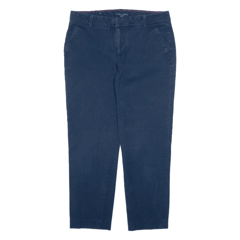 TOMMY HILFIGER Madison Trousers Blue Slim Tapered Womens W30 L24 Trousers Fall Fleece TOMMY HILFIGER Madison Trousers Blue Slim Tapered Womens W30 L24 Trousers Fall Fleece