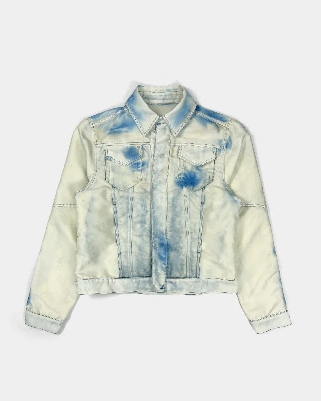 Diesel Super-Light Printed Trucker Jacket SAMPLE FW 2009 Elasticated Jacket Padded Jacket Insulated Jacket
