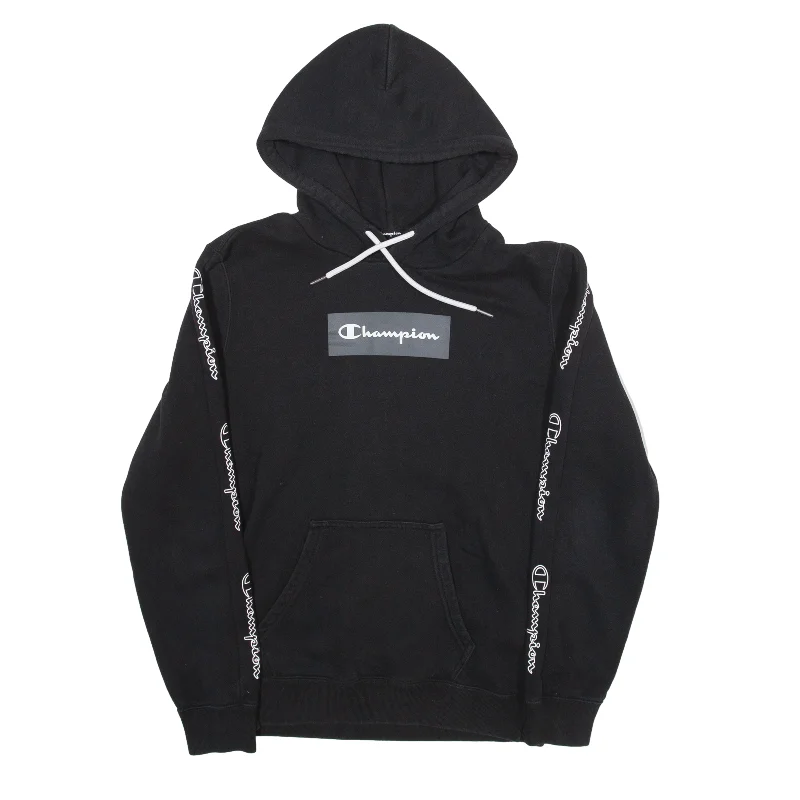 CHAMPION Hoodie Black Pullover Womens XS Chunky Knit Pullover