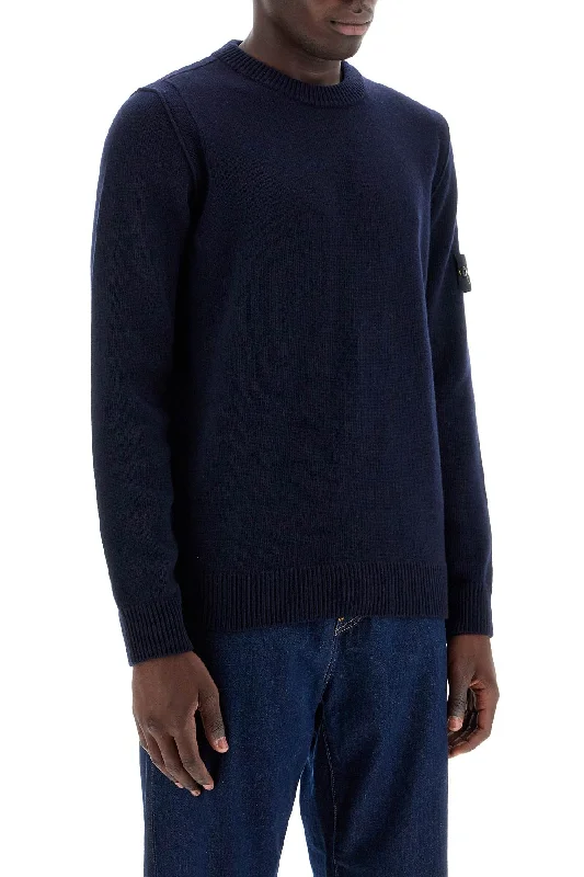 Stone Island Crewneck Wool Blend Pullover Bolero Style Sweater