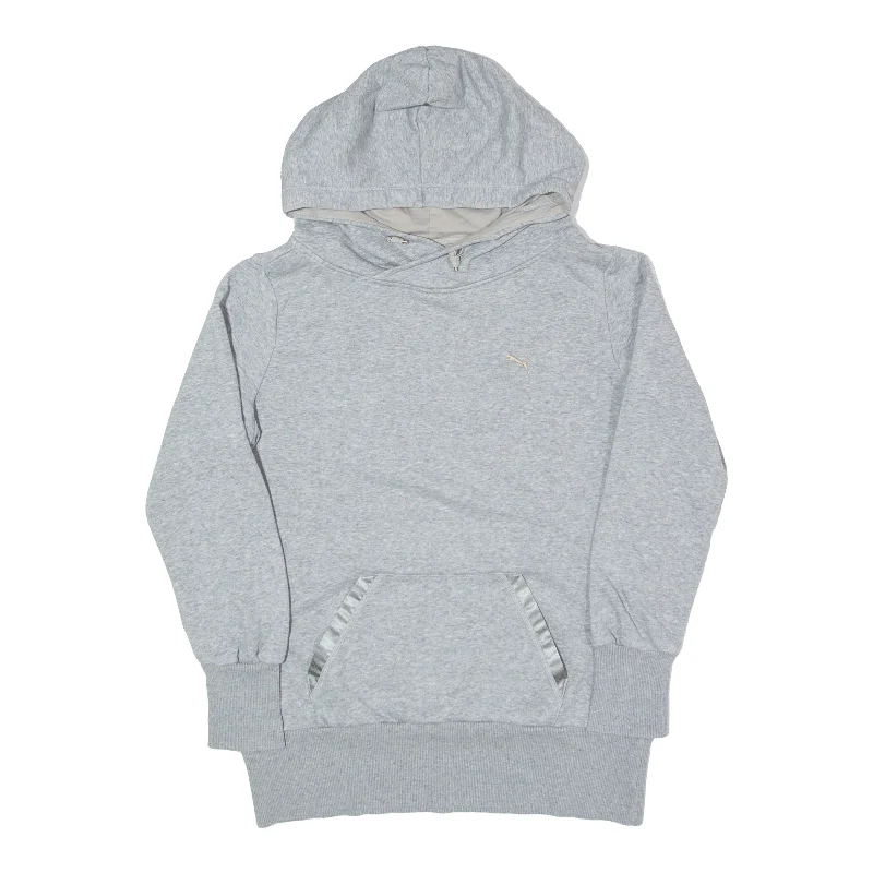 PUMA Hoodie Grey Pullover Womens UK 12 Long Sleeve Pullover