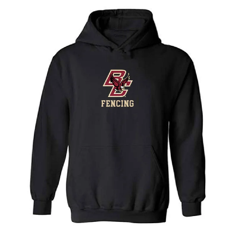 Boston College - NCAA Women's Fencing : Laura Fekete - Classic Shersey Hooded Sweatshirt Hoodie with Pastel Soft Subtle Boston College - NCAA Women's Fencing : Laura Fekete - Classic Shersey Hooded Sweatshirt Hoodie with Pastel Soft Subtle