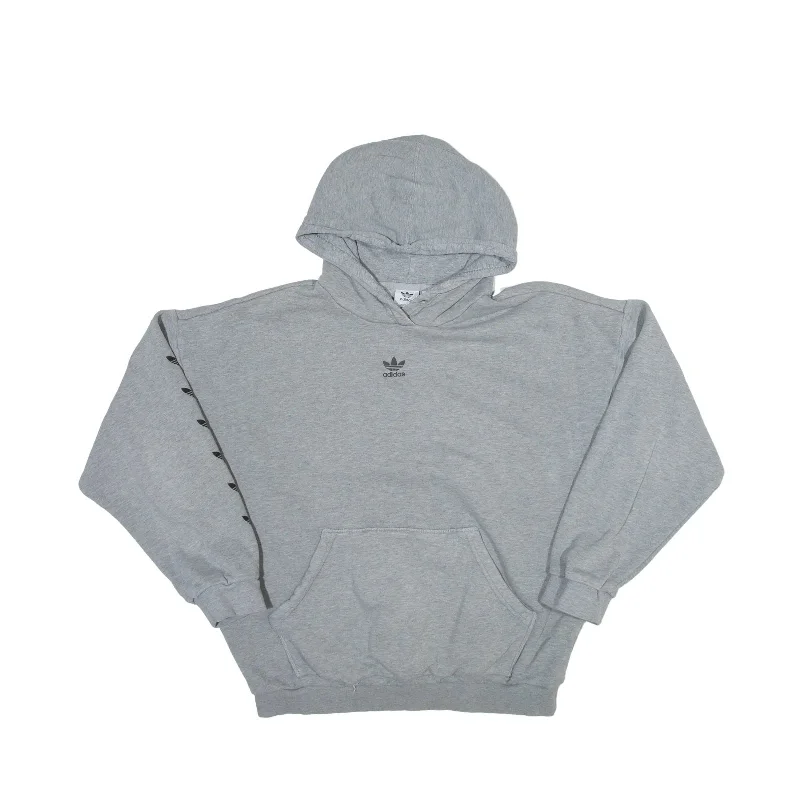 ADIDAS 2019 Hoodie Grey Pullover Womens UK 12 Deep Neck Pullover