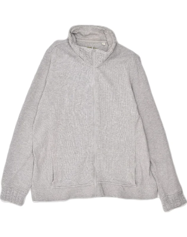 ORVIS Womens Turtle Neck Cardigan Sweater UK 16 Large Grey Cotton Nylon Fabric Polyester Fabric Spandex Fabric ORVIS Womens Turtle Neck Cardigan Sweater UK 16 Large Grey Cotton Nylon Fabric Polyester Fabric Spandex Fabric