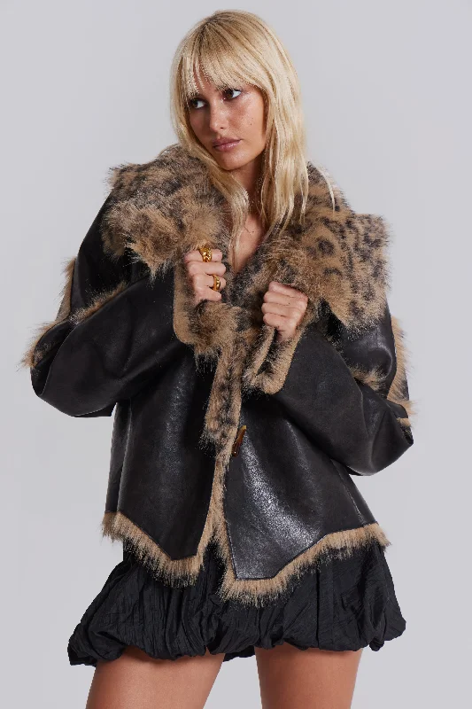 Seone Faux Fur Jacket Knit Jacket Woven Jacket Fleece Jacket