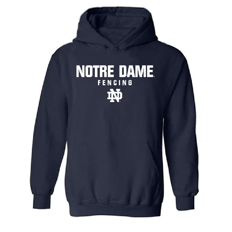 Notre Dame - NCAA Women's Fencing : Jadeyn Williams - Classic Shersey Hooded Sweatshirt Hoodie Sweatshirt Pullover Notre Dame - NCAA Women's Fencing : Jadeyn Williams - Classic Shersey Hooded Sweatshirt Hoodie Sweatshirt Pullover