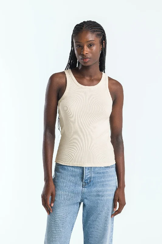 Kerry Tank Top Off White activewear tank top