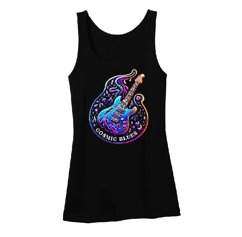 Cosmic Blues Melt Tank (Women) v-neck tank top