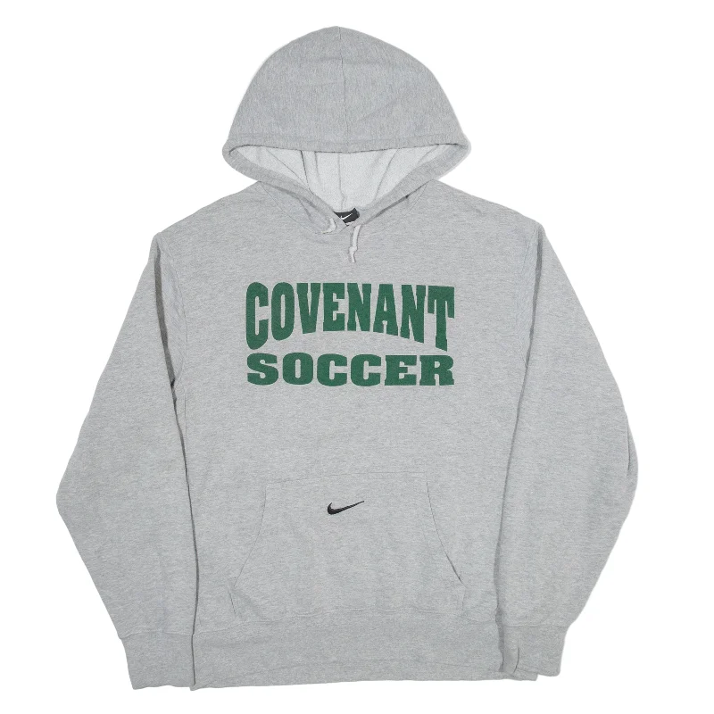 NIKE Covenant Soccer USA Hoodie Grey Pullover Womens L Solo Sleeve Pullover