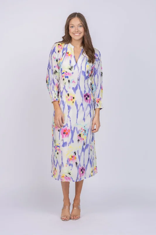 Maria Cher Fatima Nia Long Dress In Mix 2