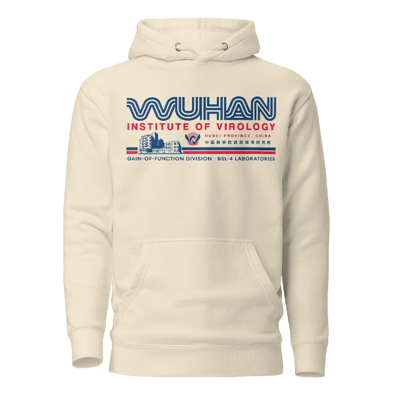 Wuhan Institute of Virology Hoodie Hoodie with Back Slit Movement Comfort