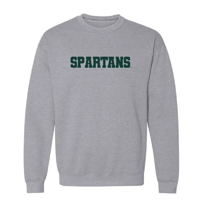 Michigan State - NCAA Women's Track & Field : Anyssa Hall - Generic Shersey Crewneck Sweatshirt Hoodie with Ribbed Hem Stretchable Secure