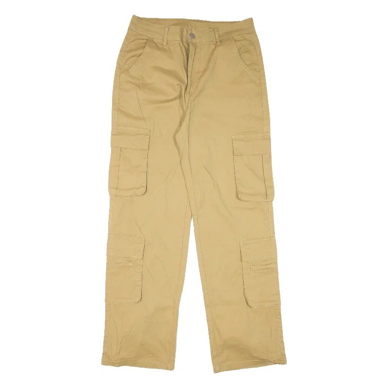 GILLIPUR Cargo Trousers Beige Relaxed Straight Womens W29 L30 Trousers Travel Practical GILLIPUR Cargo Trousers Beige Relaxed Straight Womens W29 L30 Trousers Travel Practical