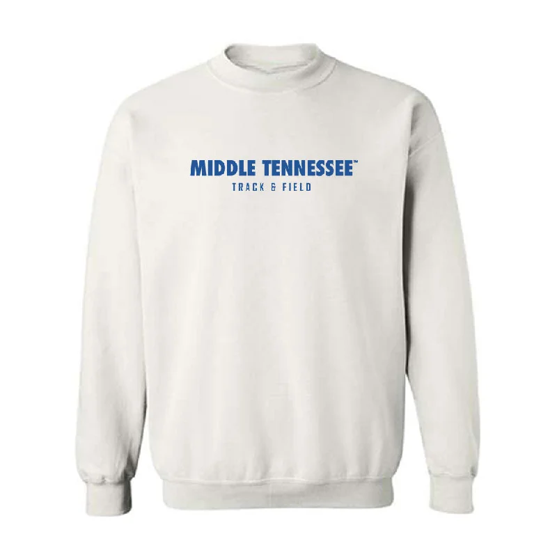 MTSU - NCAA Women's Track & Field : Xarya Udoumana - Classic Shersey Crewneck Sweatshirt Hoodie with Back Slit Movement Comfort