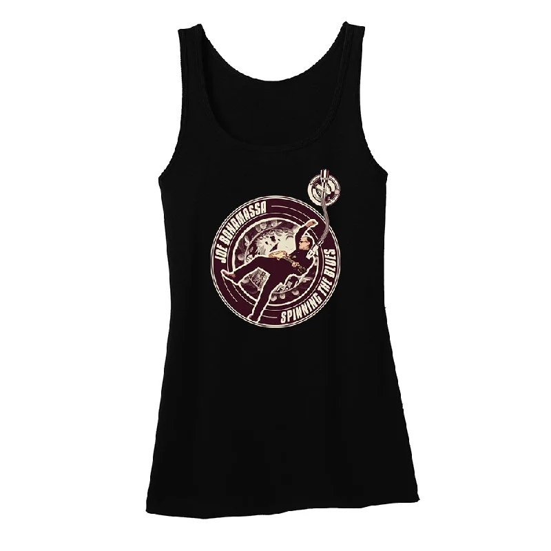 Spinning The Blues Tank (Women) cutout tank top