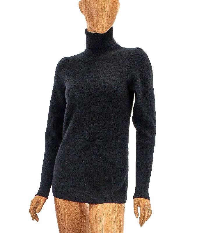 Cashmere Turtleneck Pullover Mock Neck Pullover