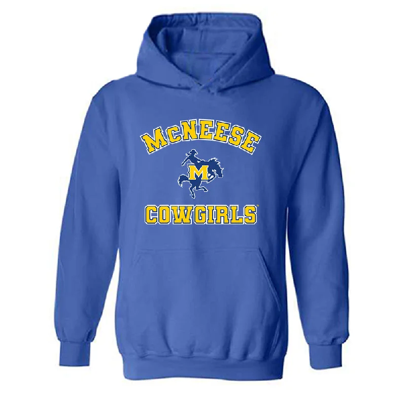 McNeese State - NCAA Women's Track & Field : Brianna Underwood - Classic Shersey Hooded Sweatshirt Hoodie with Camouflage Military Edgy