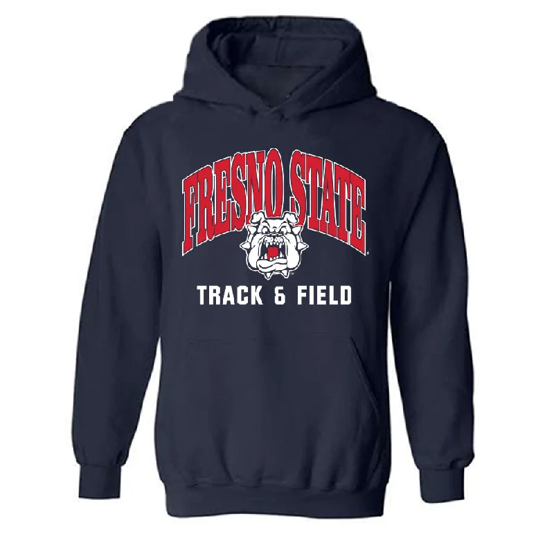 Fresno State - NCAA Women's Track & Field : Victoria Nino - Classic Shersey Hooded Sweatshirt Hoodie with Print Artistic Unique